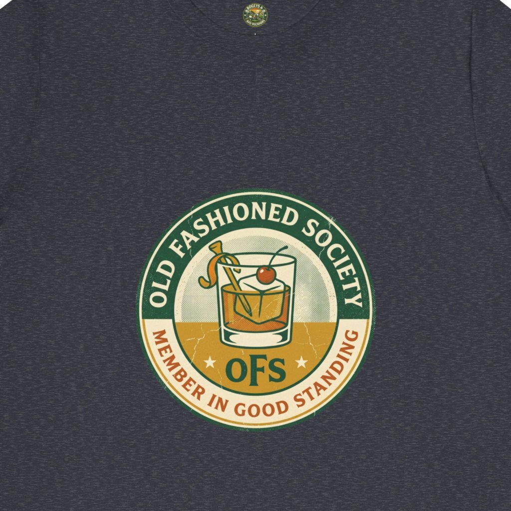 Old Fashioned Society Tee - Cocktail Badge