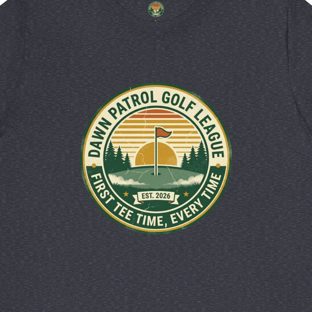 Dawn Patrol Golf League Badge Tee