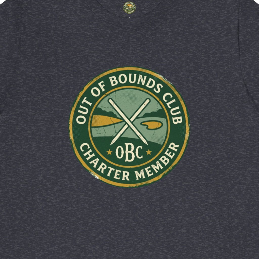 Out of Bounds Club Charter Member Badge Tee