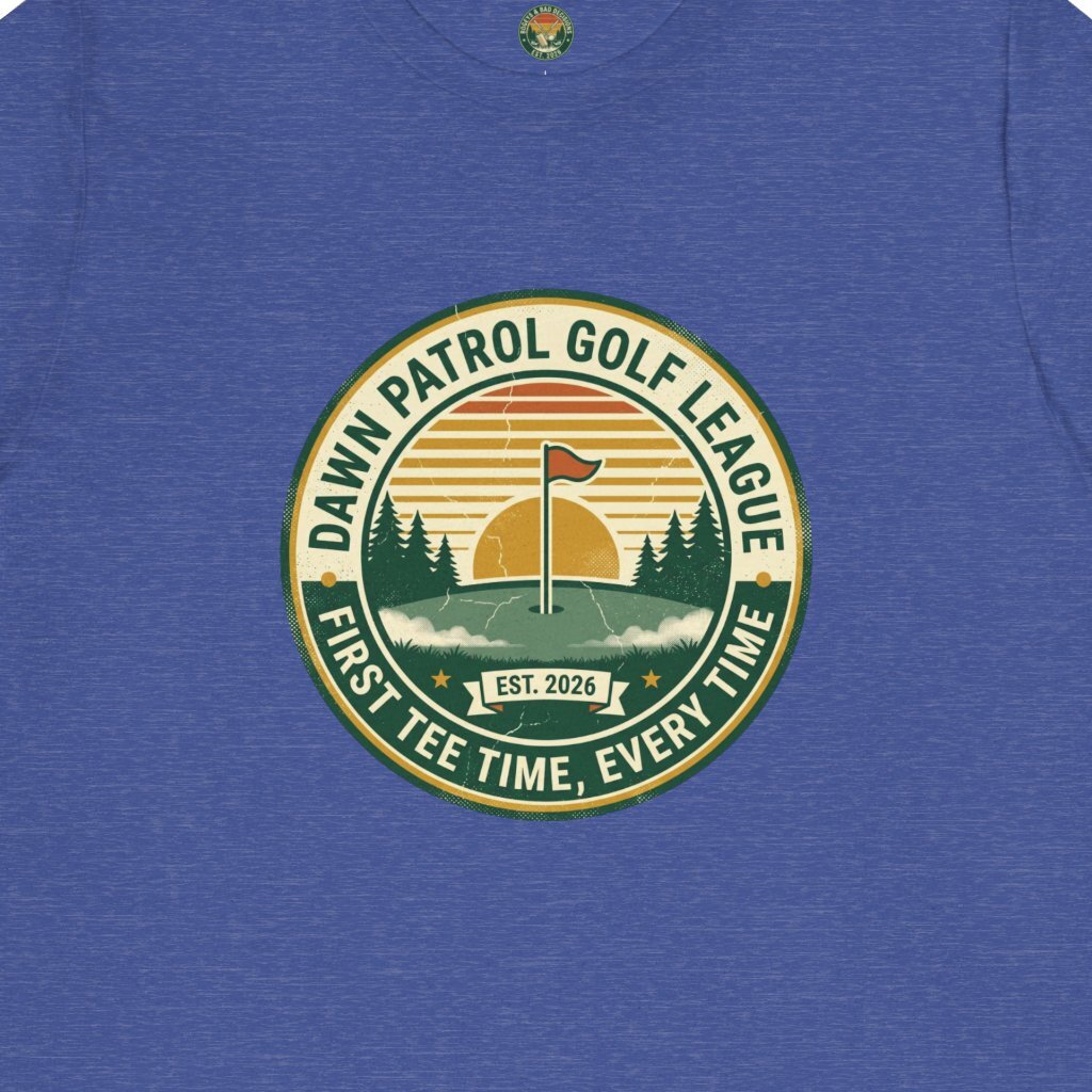 Dawn Patrol Golf League Badge Tee