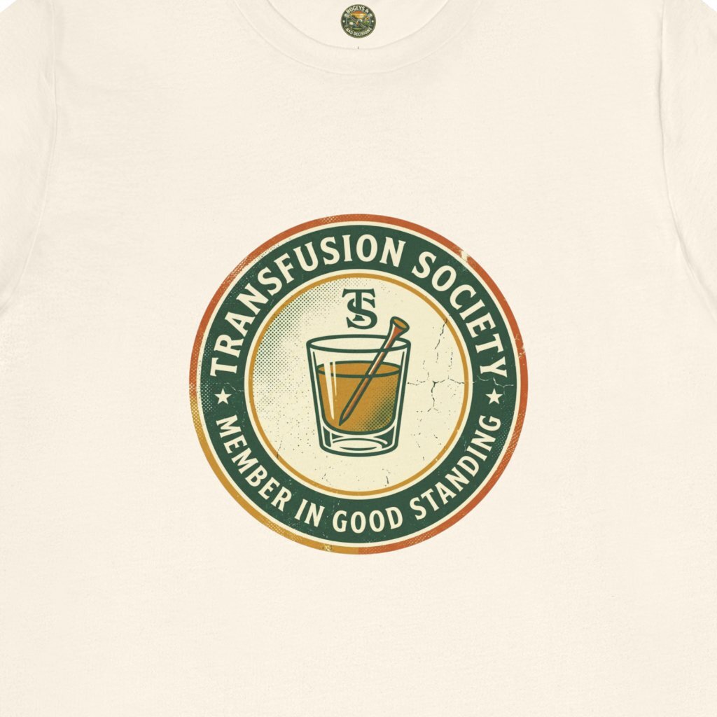 Transfusion Society Tee - Vintage Golf Cocktail Badge