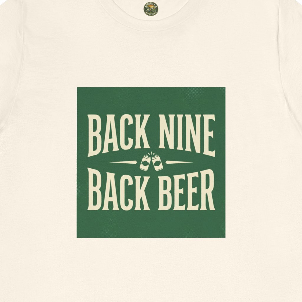 Back Nine, Back Beer - Vintage Golf Tee