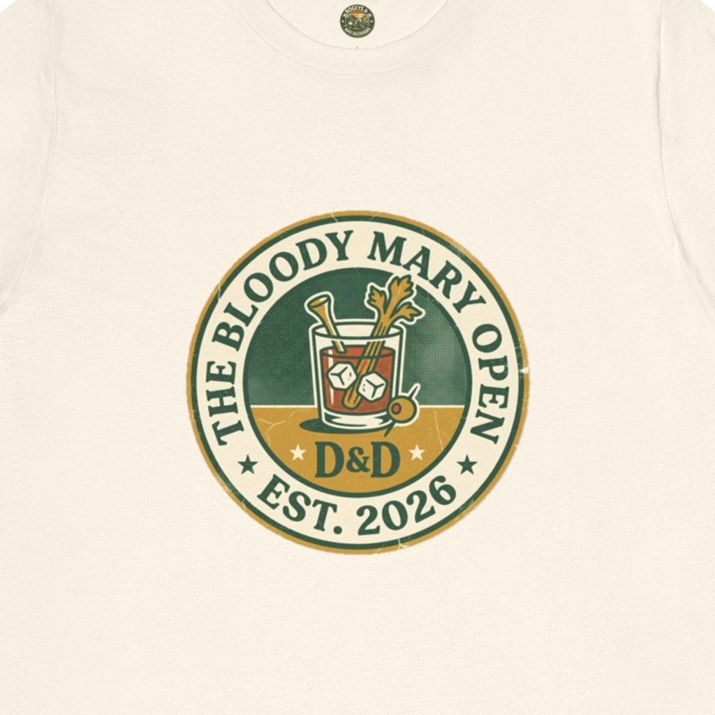 The Bloody Mary Open Tee — Vintage Morning Round Badge
