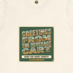 Greetings From The Beverage Cart — Vintage Postcard Tee