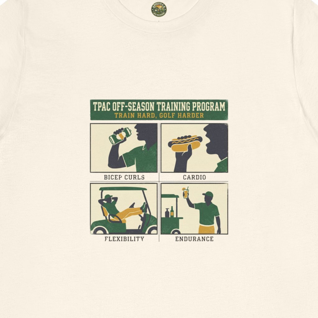 TPAC Off-Season Training tee - Vintage 4-Panel Workout Poster