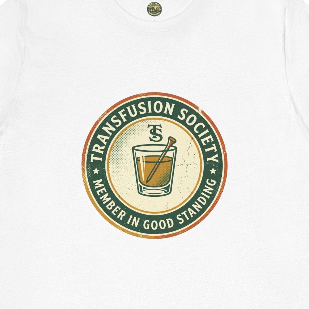 Transfusion Society Tee - Vintage Golf Cocktail Badge
