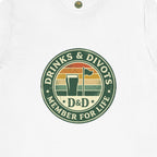 Drinks & Divots Member For Life Tee — Sunset Badge