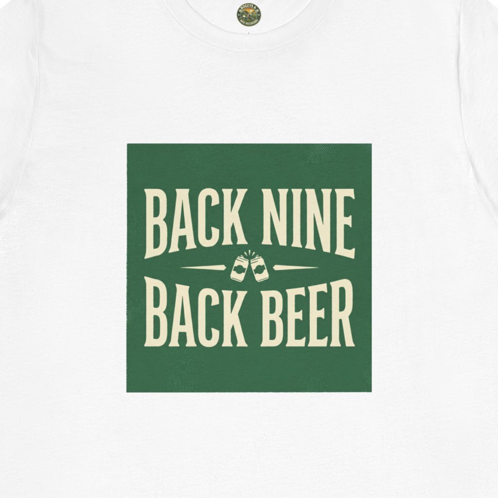Back Nine, Back Beer - Vintage Golf Tee