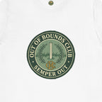 Semper Out Tee - OBC Fake Latin Motto Badge