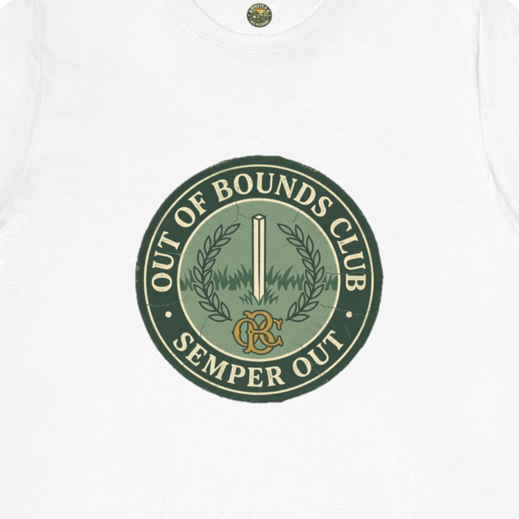 Semper Out Tee - OBC Fake Latin Motto Badge