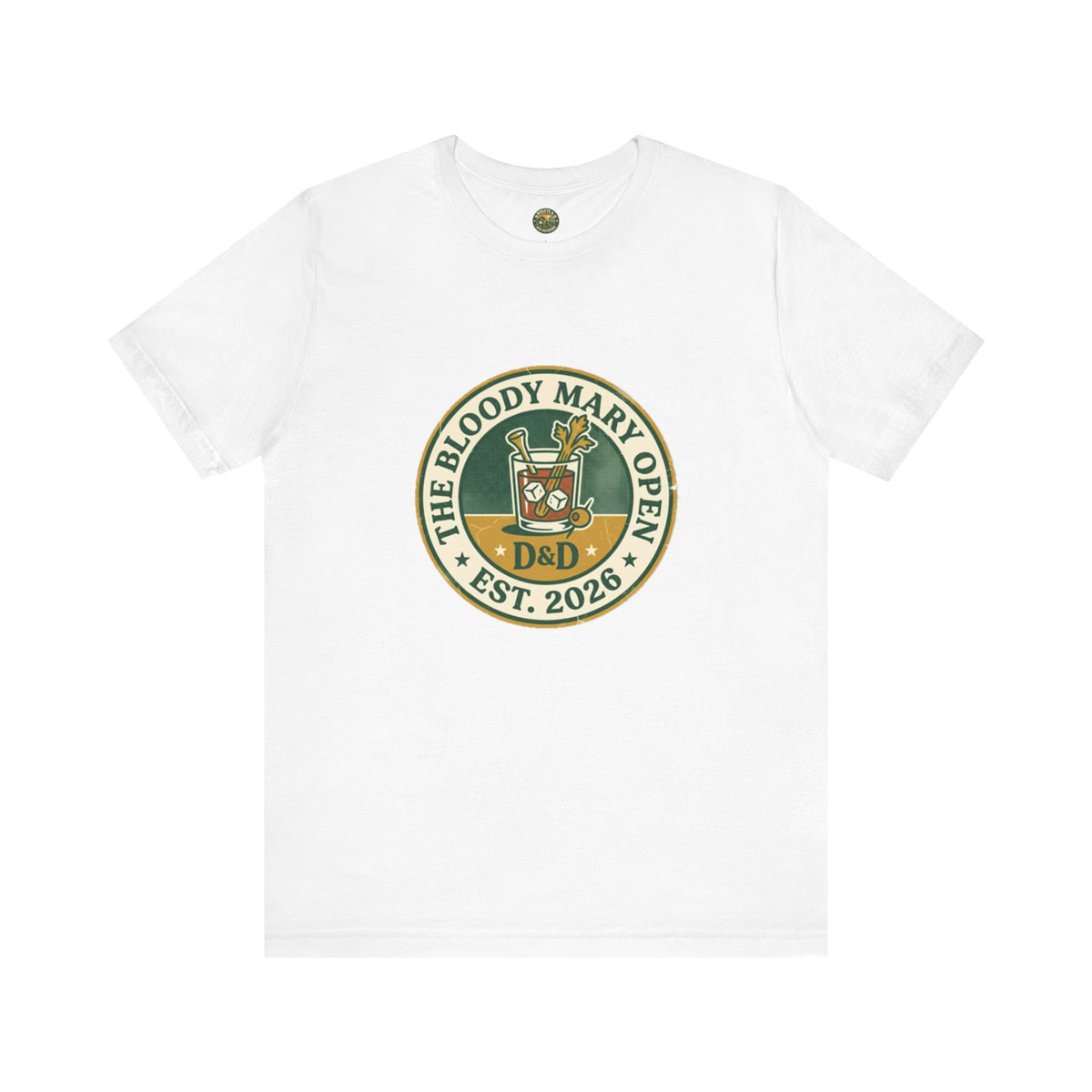 The Bloody Mary Open Tee — Vintage Morning Round Badge