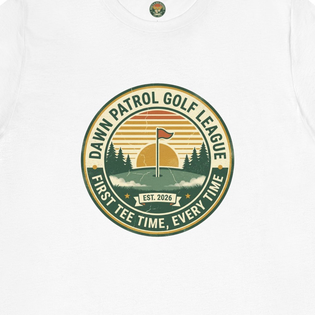 Dawn Patrol Golf League Badge Tee