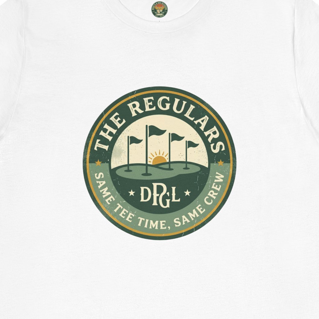 The Regulars Tee — Same Foursome Member Badge