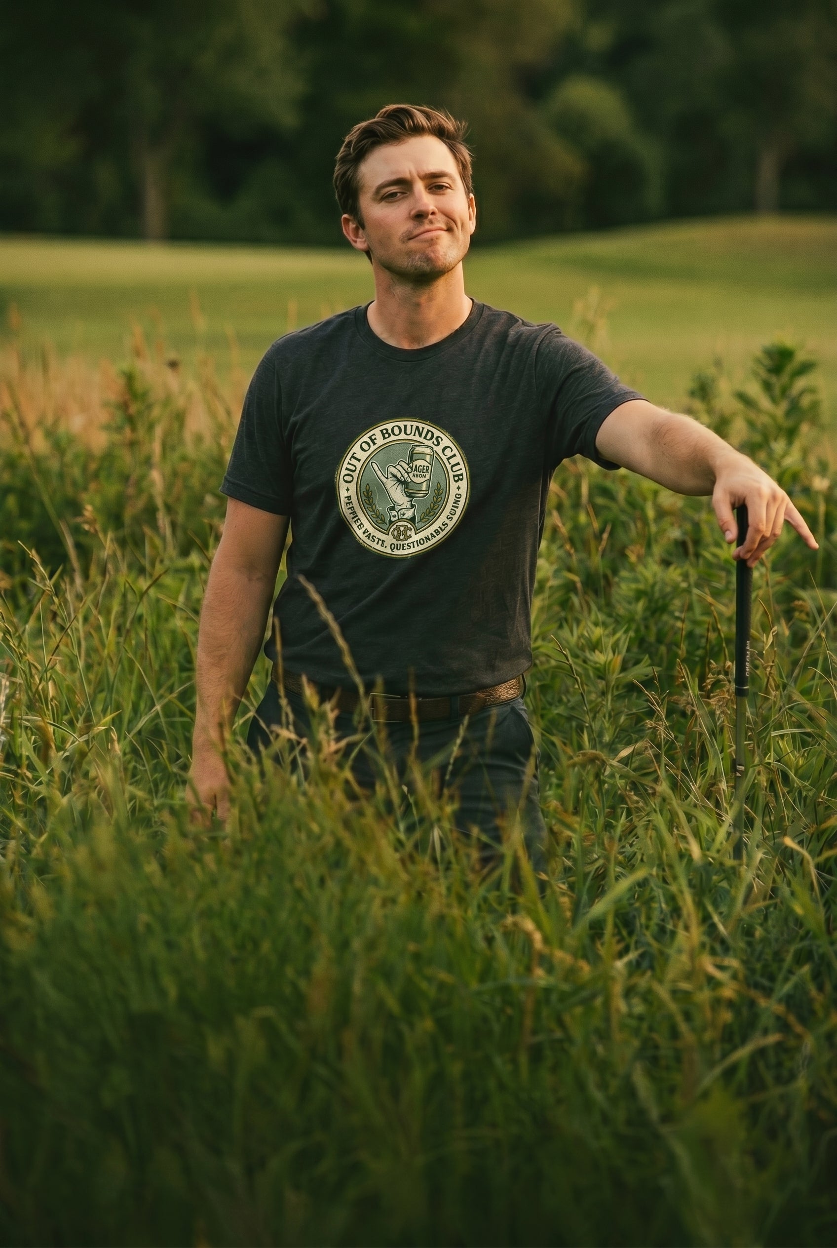 OBC Gatekeeper’s Crest Tee — Refined Taste, Questionable Swing