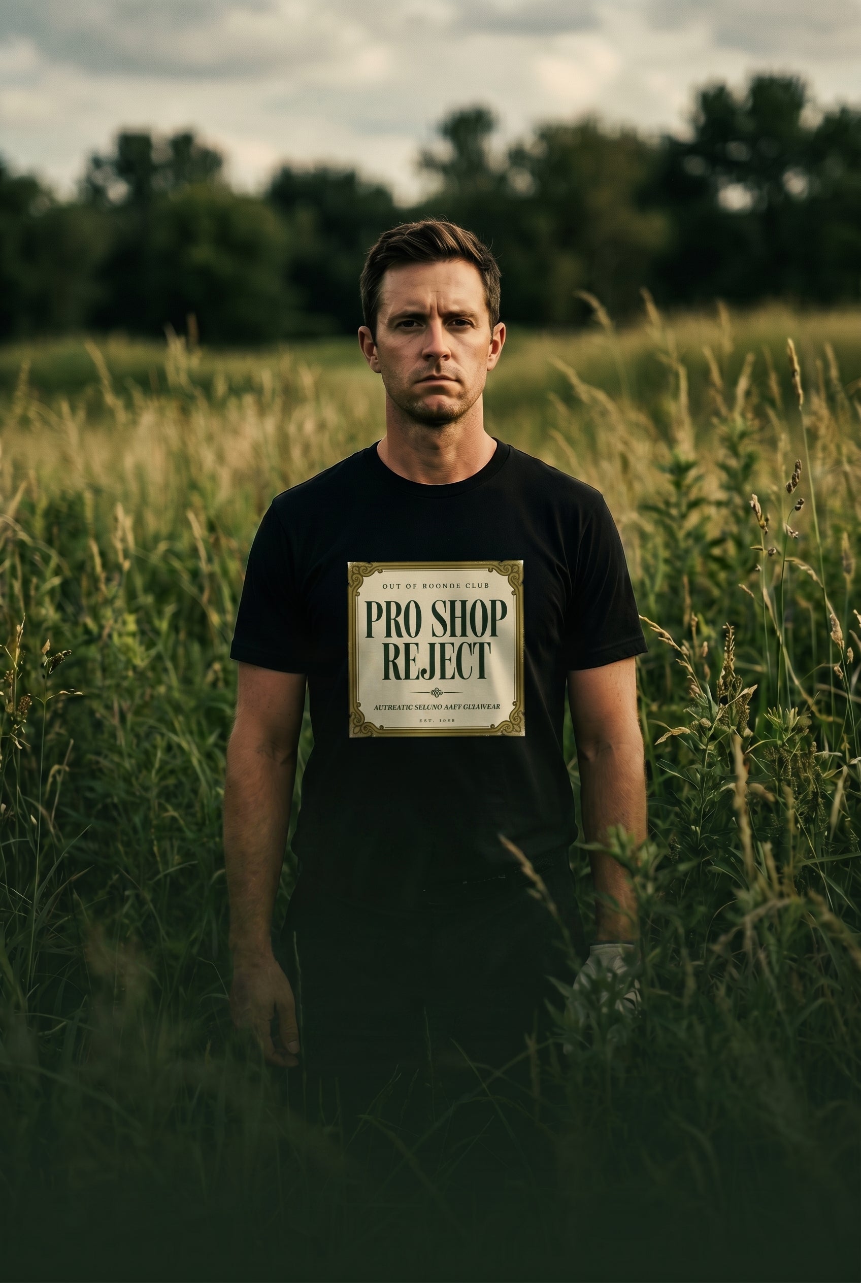 Pro Shop Reject Tee — Faux Luxury Country Club Label