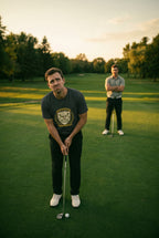 The Action Open Tee — Fake Golf Tournament Crest