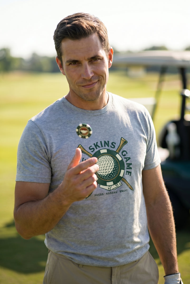 The Skins Game Mark Tee — Poker Chip & Crossed Tees