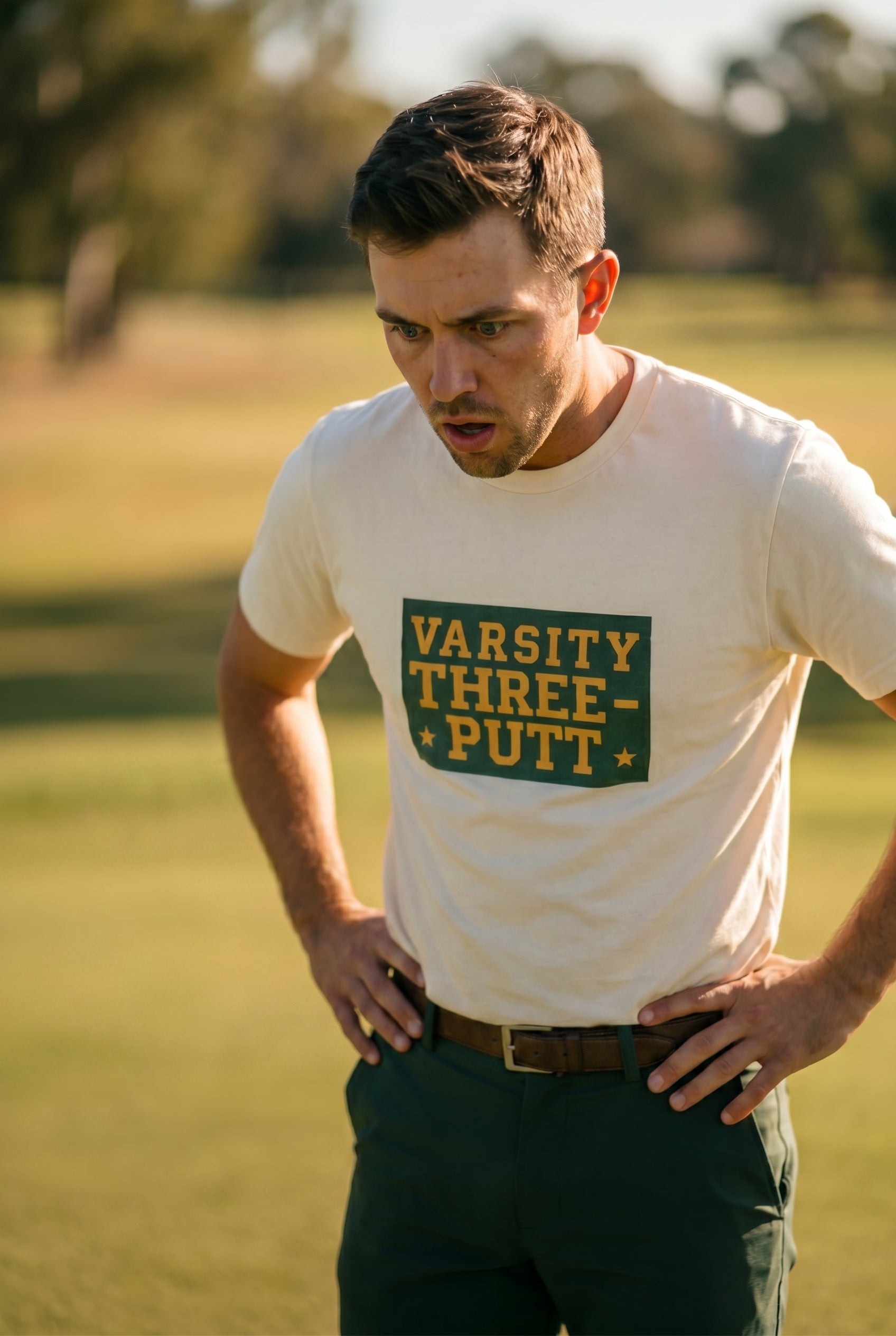 Varsity Three-Putt Tee - TPAC Letterman Typography
