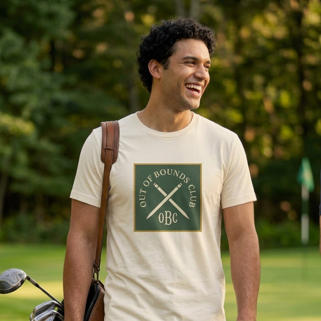 Out of Bounds Club Crossed Stakes Tee